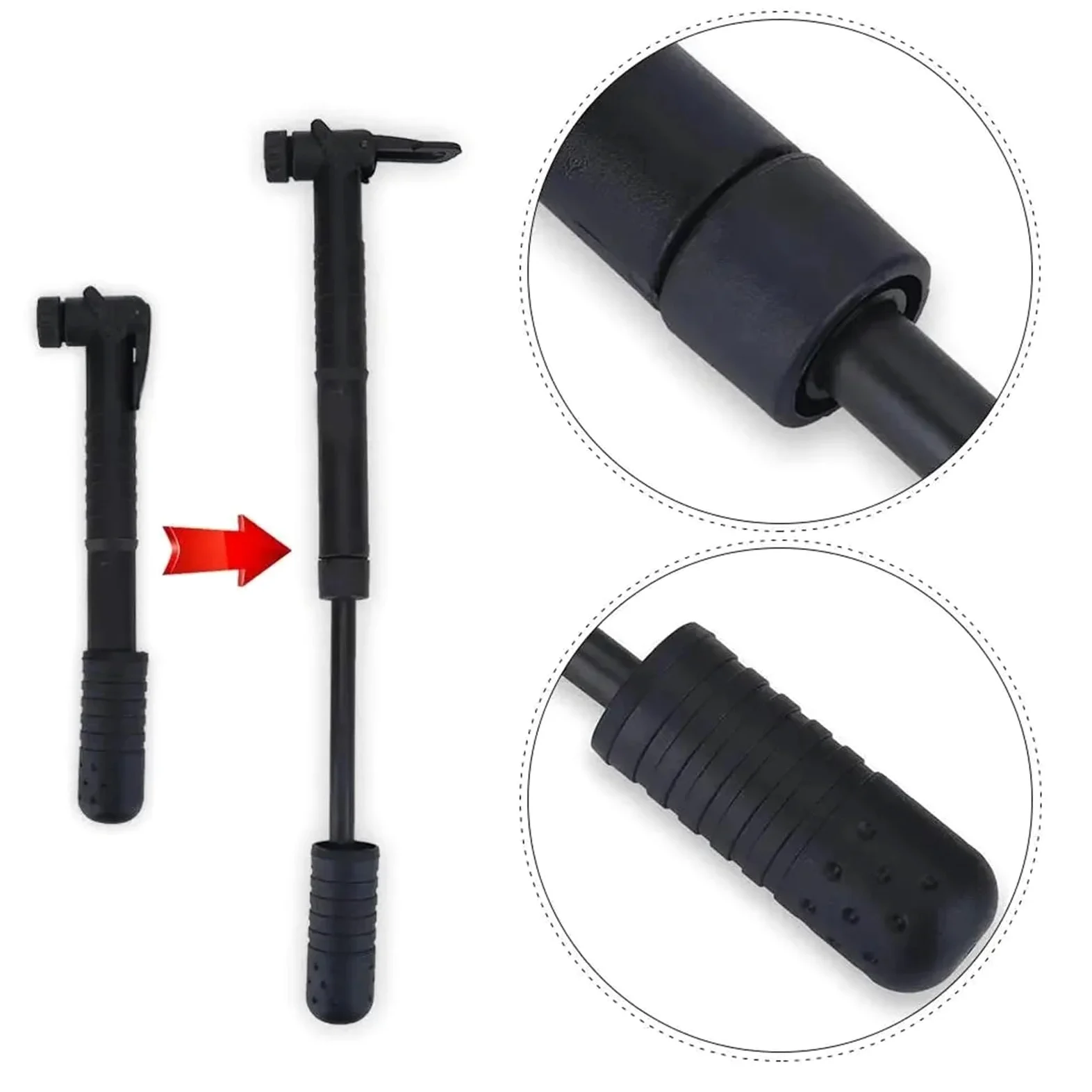 Mini Bomba portátil for Bicicleta, Inflador de neumáticos Ligero for válvulas Bicicletas montaña, Accesorios Esenciales for para neumáticos de Bicicleta, Pelotas e hinchables