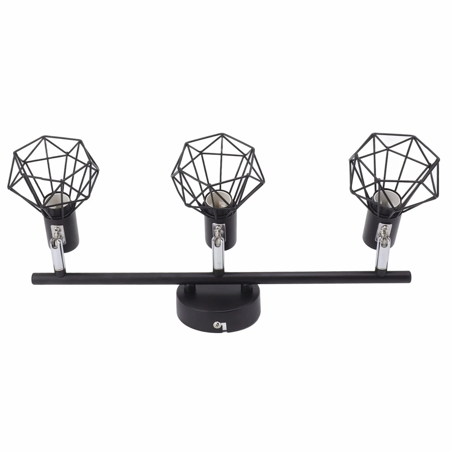 Annadue Kit de Iluminación de Riel de 3 Luces LED Giratorio, Foco de Techo Negro Mate Regulable para Cocina Sala de Estar