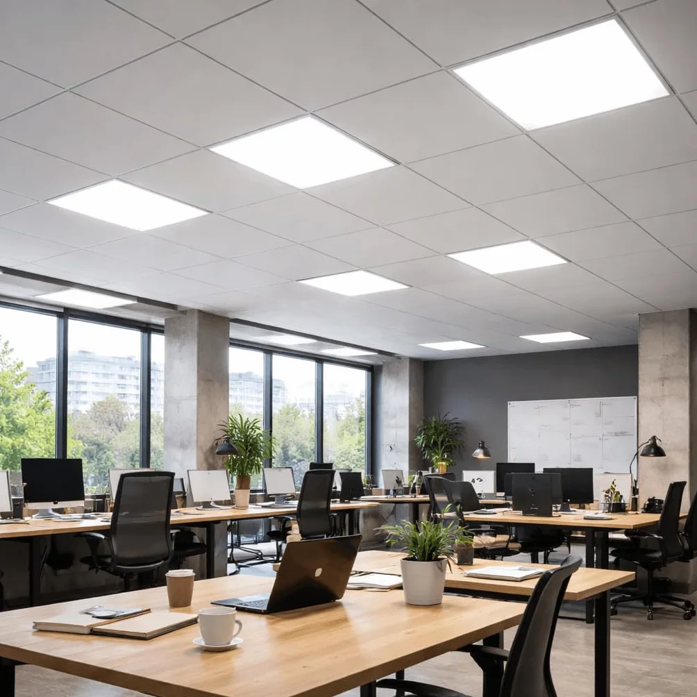 Pack Panel LED 60x60 cm 40W 2 Unidades Falso Techo Driver Philips CertaDrive UGR19 4380 lúmenes Luz Natural 4000K