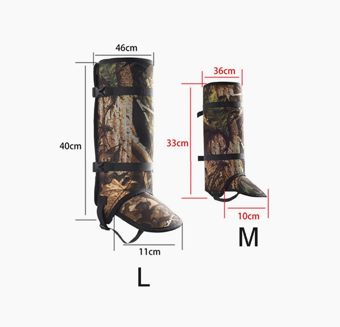 Polainas de Serpiente Caza, Impermeable Leggings de Serpiente Anti-Mordedura, Transpirable Polainas de Nieve para Hombre y Mujer, Piernas, Senderismo, Esquí, Senderismo, Escalada