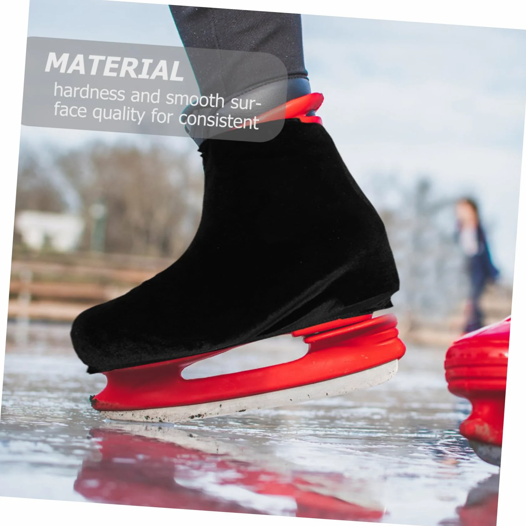 Toddmomy Cubierta de Zapato de Skate Skate Cubiertas de Cuchilla de patín de Hielo Cubrir Cubierta Protectora de Patines Cubiertas de Patines de Hielo poliéster Negro