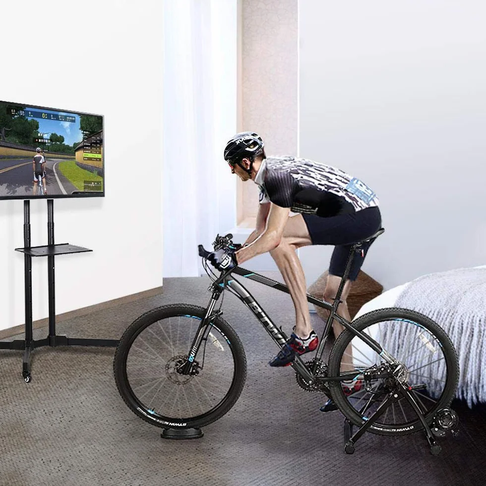 Yaheetech Rodillo Bicicleta Montaña Rodillo Bicicleta Carretera en Casa o Interior para Ruedas de 26 – 28 Pulgadas y 700C con Resistencia Magnética