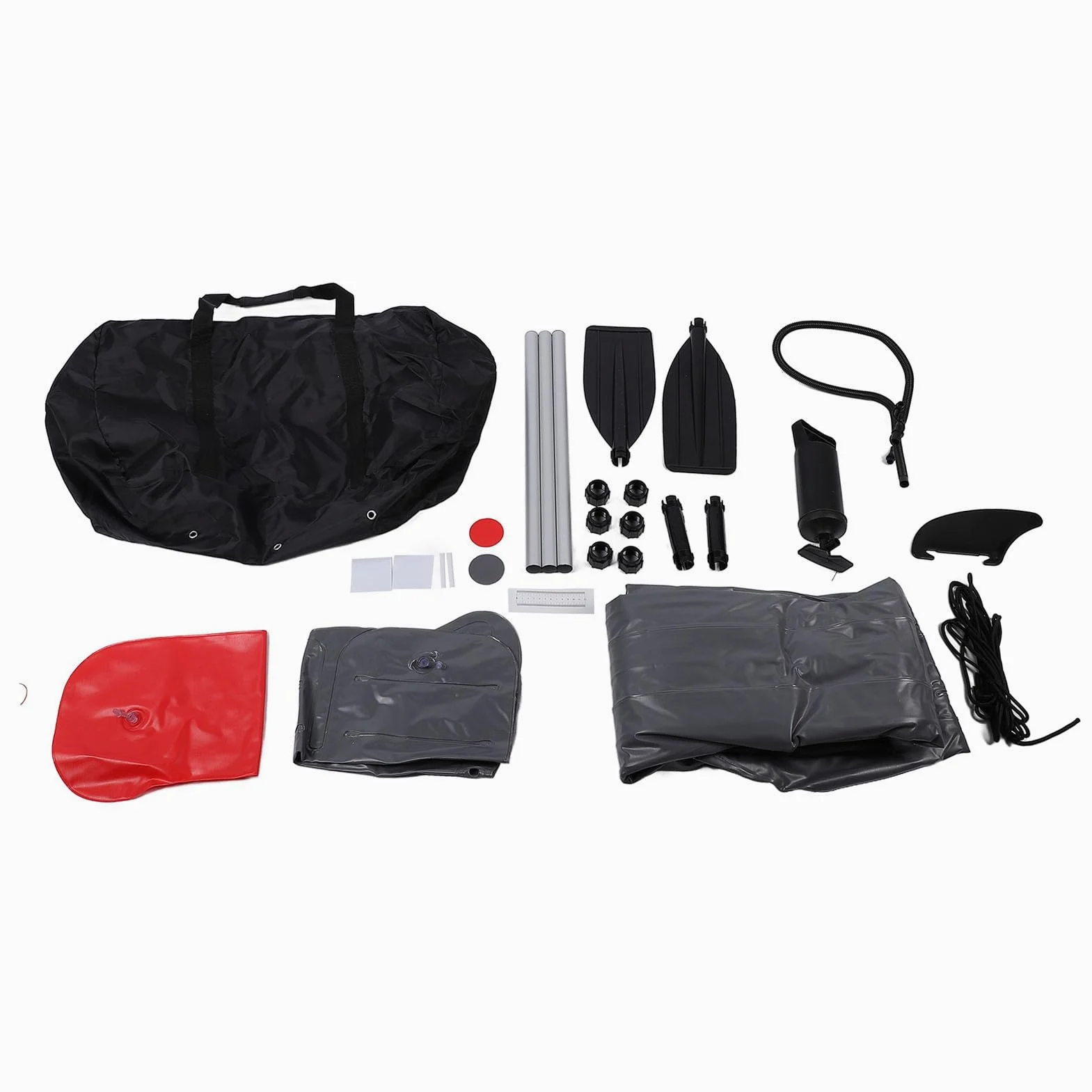 Kayak Inflable, Kayak Inflable de PVC Engrosado para 1 con Paleta de Bomba Manual para Pescar