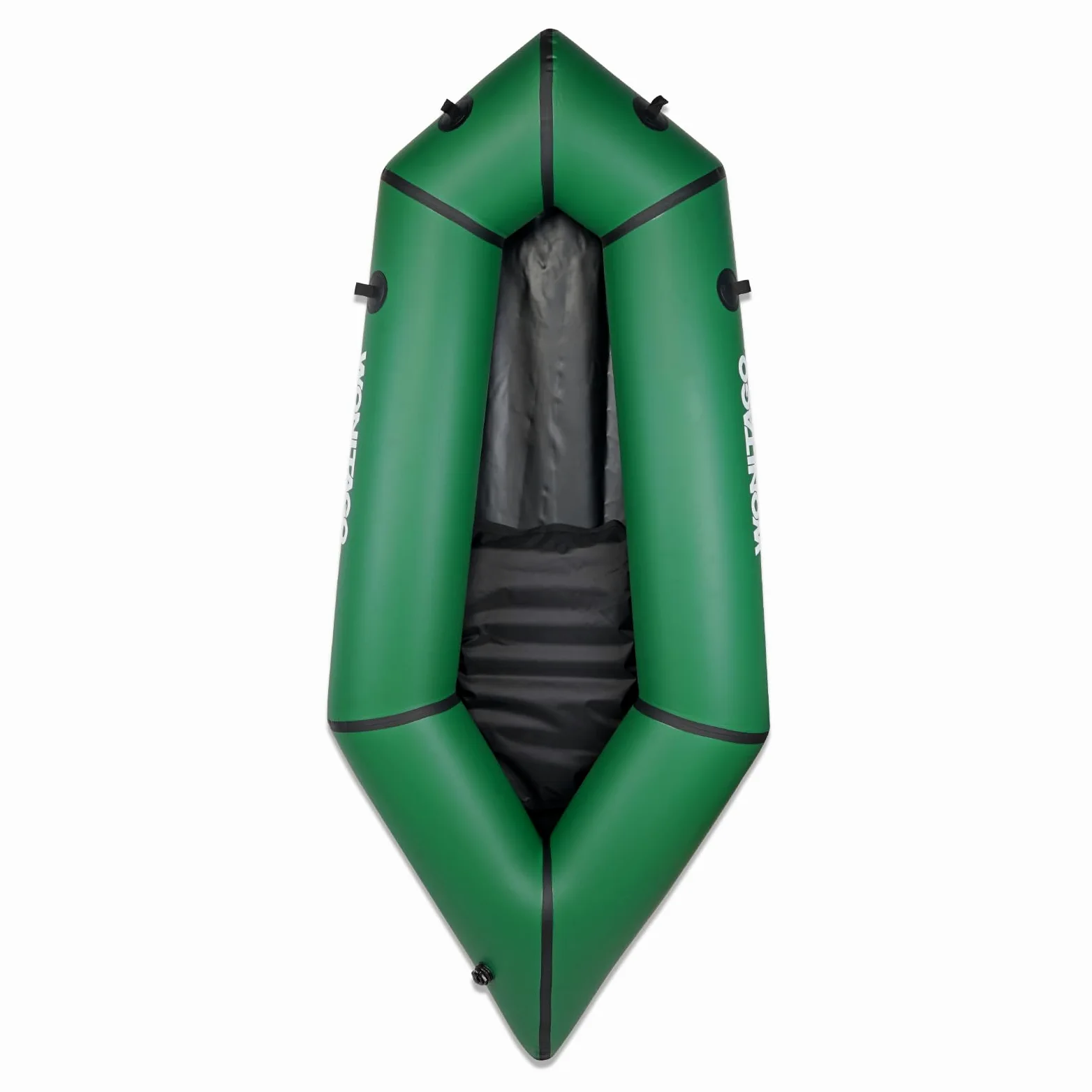 Packraft Kayak de Viaje Inflable de TPU con Asiento Suave Ligero para Rafting de Aguas Poco Profundas, para Rafting de Bicicleta, Bote Inflable, 2,1 m, Color Verde | Asiento inflable, adecuado para rafting de agua plana, bicicleta, bote de agua litewater,