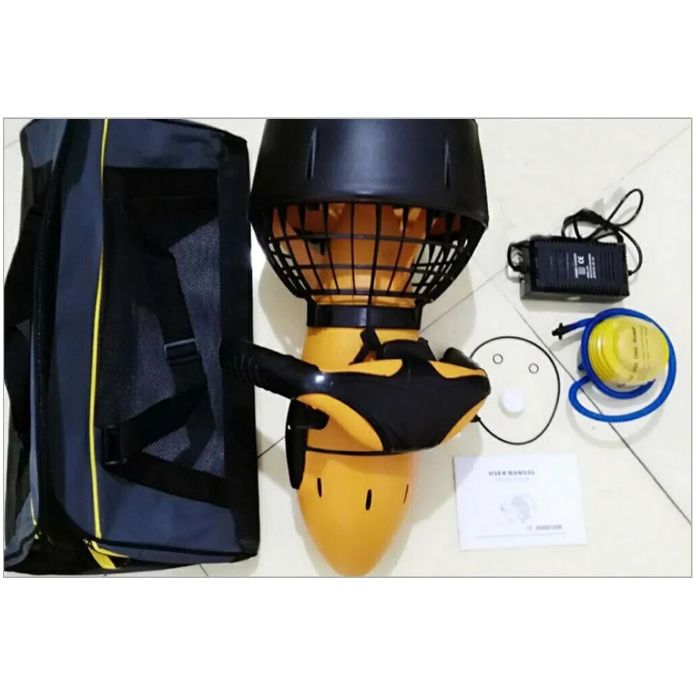 Scooter submarino, Scooter subacuático de 300W, bicicleta subacuática, hélice de agua de doble velocidad, equipo deportivo de natación acuática for piscina