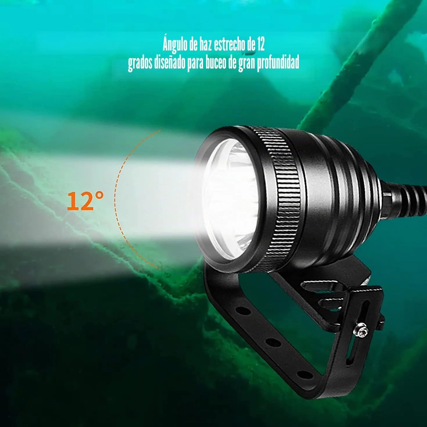 WD70 Canister luz de Buceo 3000 lúmenes Linterna de Buceo