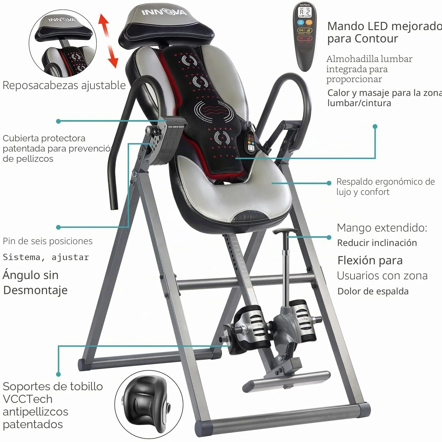 ITM5900 Tabla de inversión avanzada de calor y masaje