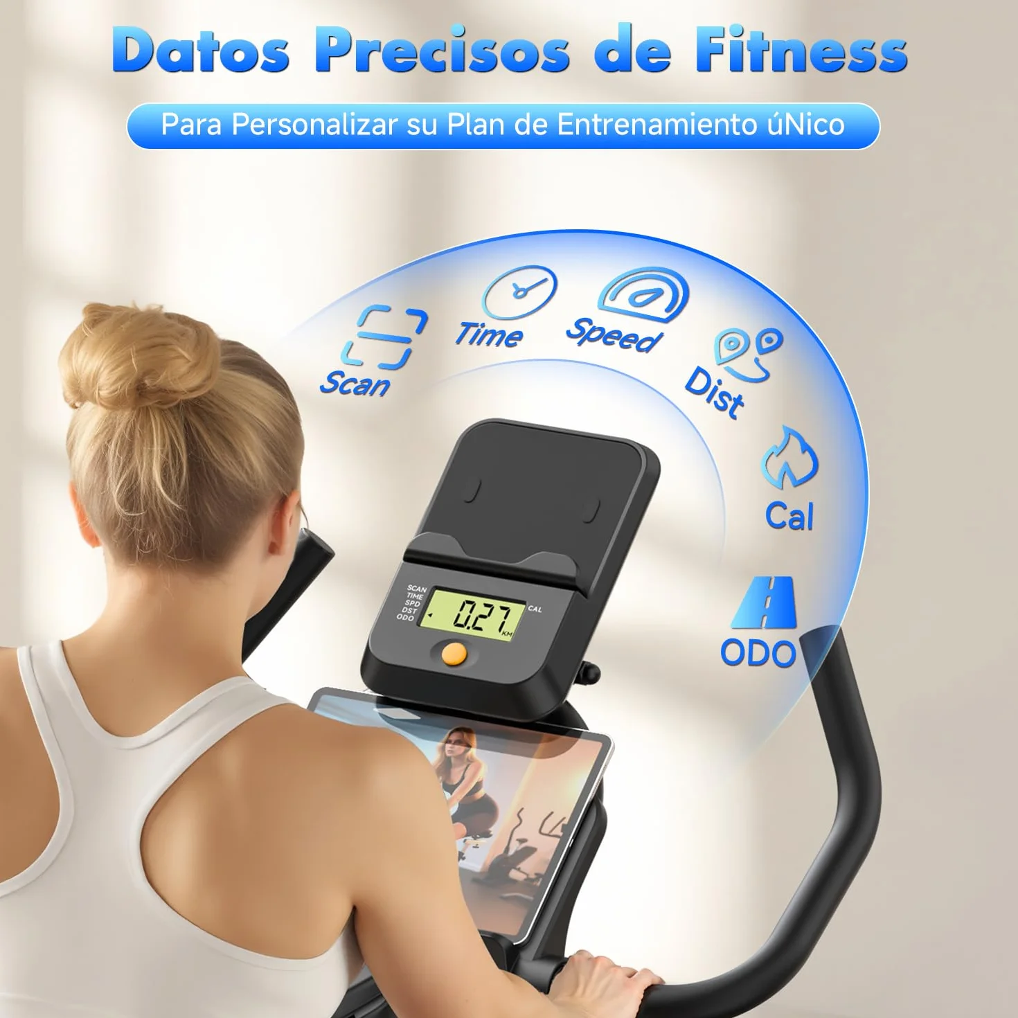 CHAOKE Bicicleta Estatica con APP, Bicicleta Spinning Magnética de Resistencia Súper Silencioso 10DB, Asiento Transpirable Suave y LED Pantallas, Max 150KG