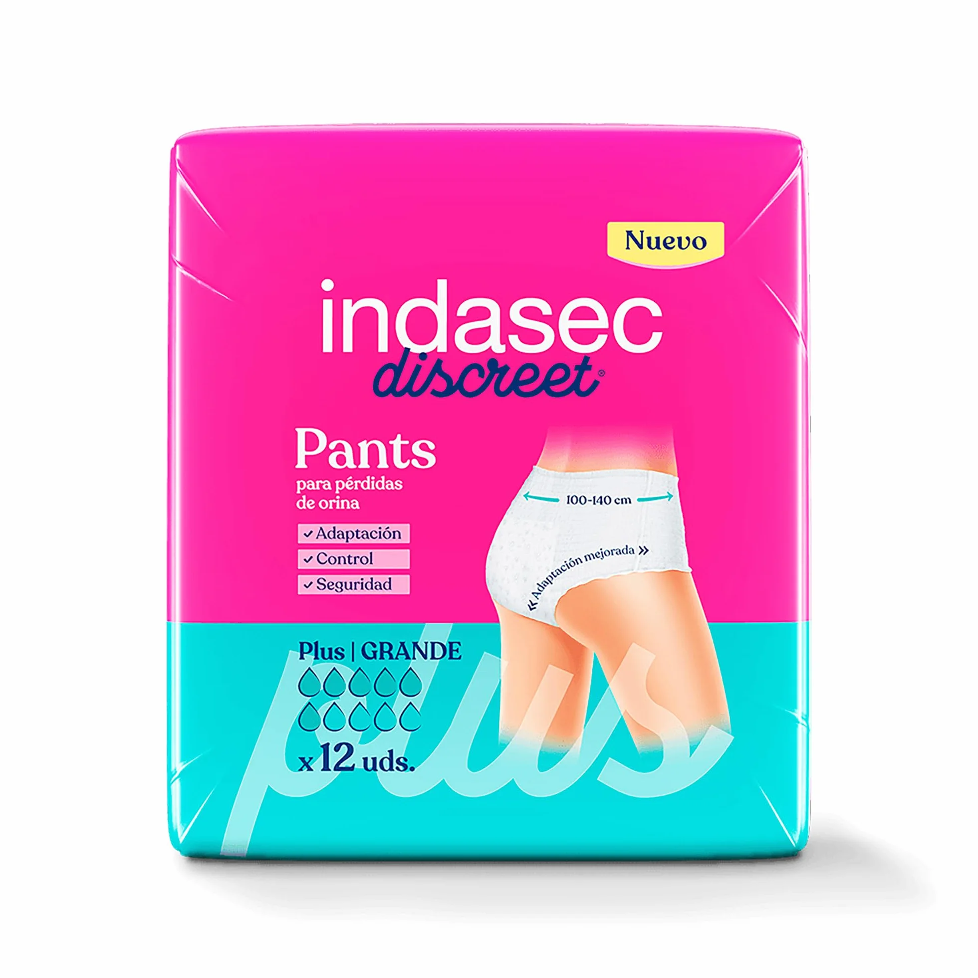 Indasec Discreet Pant Plus Grande 12 unidades
