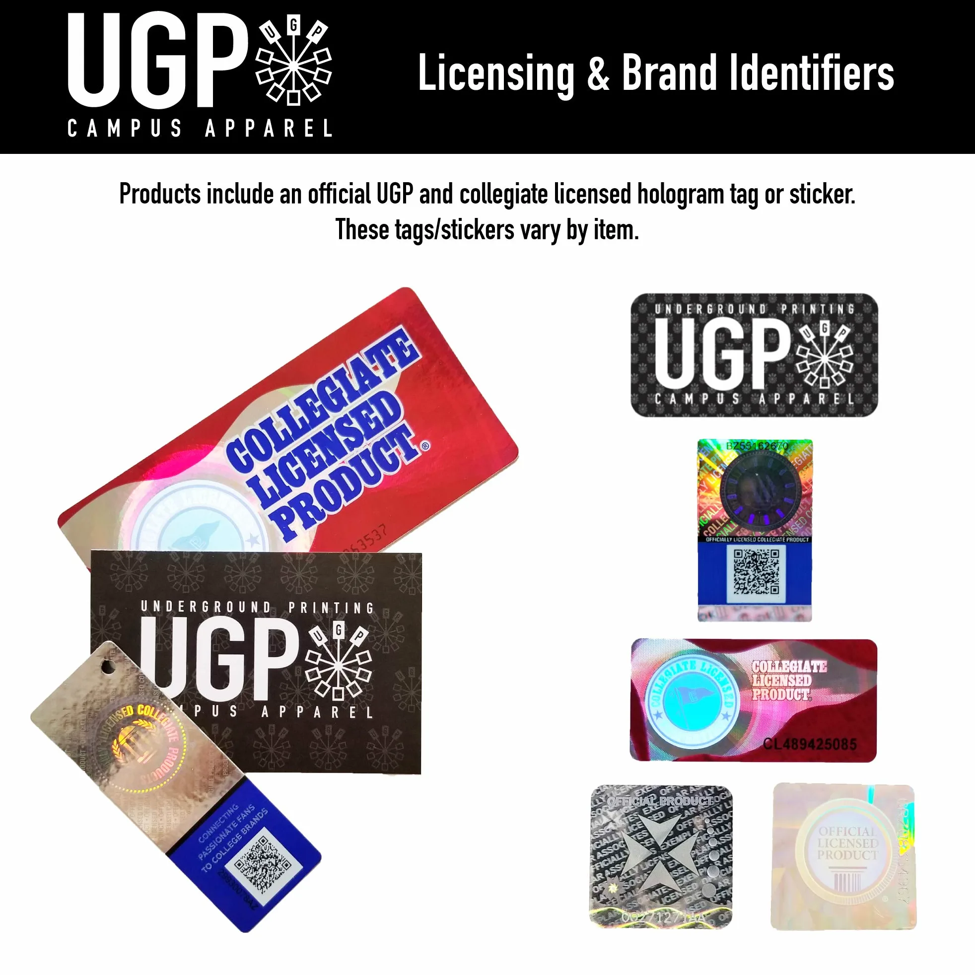 UGP Campus Apparel NCAA University - Gorro de punto sólido con logotipo del equipo deportivo