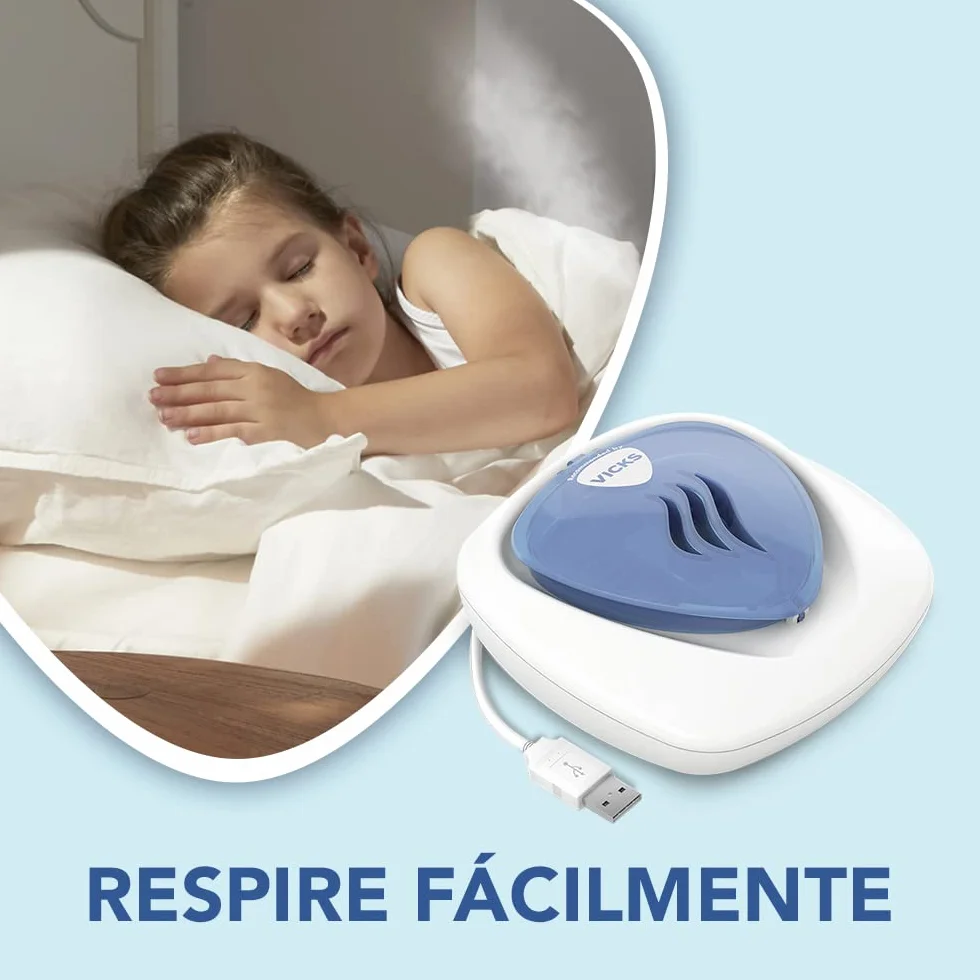 Vicks VH1800JUVEU Difusor portátil sin agua USB con luz nocturna