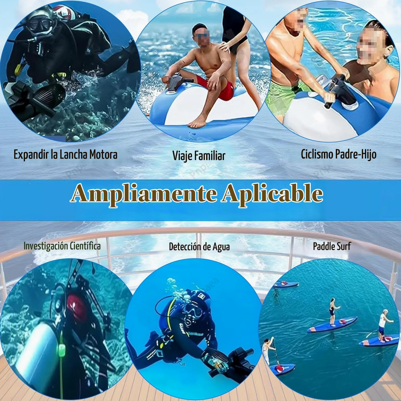 Motor 500w/700w Brushless Moto De Agua Hinchable, Propulsor AcuáTico, Lancha Hinchable Electrica,Potente HéLice para Surf, Pesca Y Buceo para Adulto A