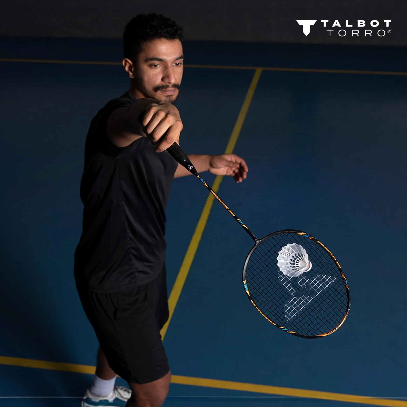 Talbot Torro Raqueta De Badminton Arrowspeed 399, 100% Grafito, Construcción De Una Pieza