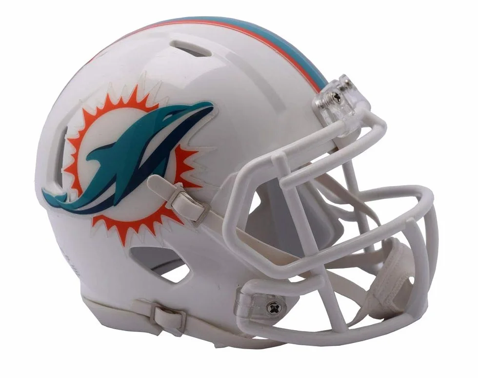 Riddell Casco Miami Dolphins réplica Mini Speed Style 2018, Talla única