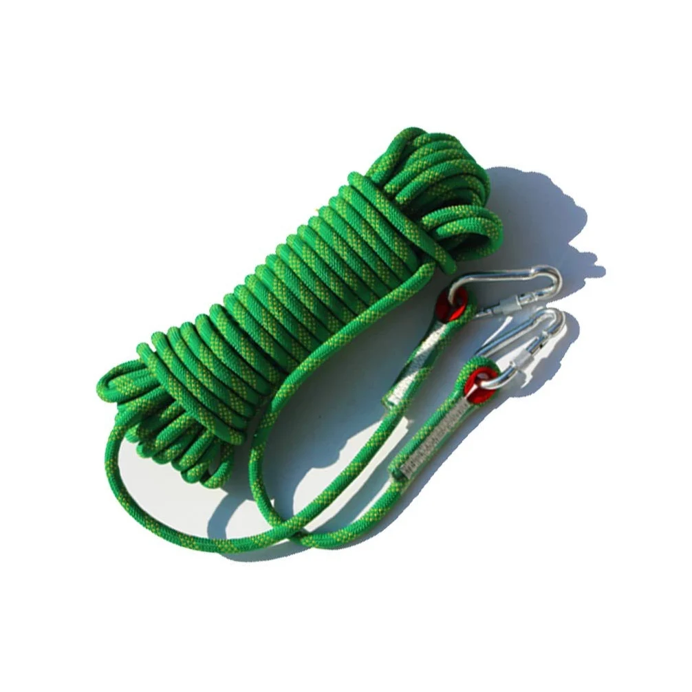 Cuerda de escalada， Espesor 12 Mm, Cuerda De Bloqueo Estático, Línea De Vida De Descenso Colgante, Cuerda De Paracaídas De Escape, Bloqueo De Seguridad, Deporte, Montañismo, Operación A Gran Altitud(G