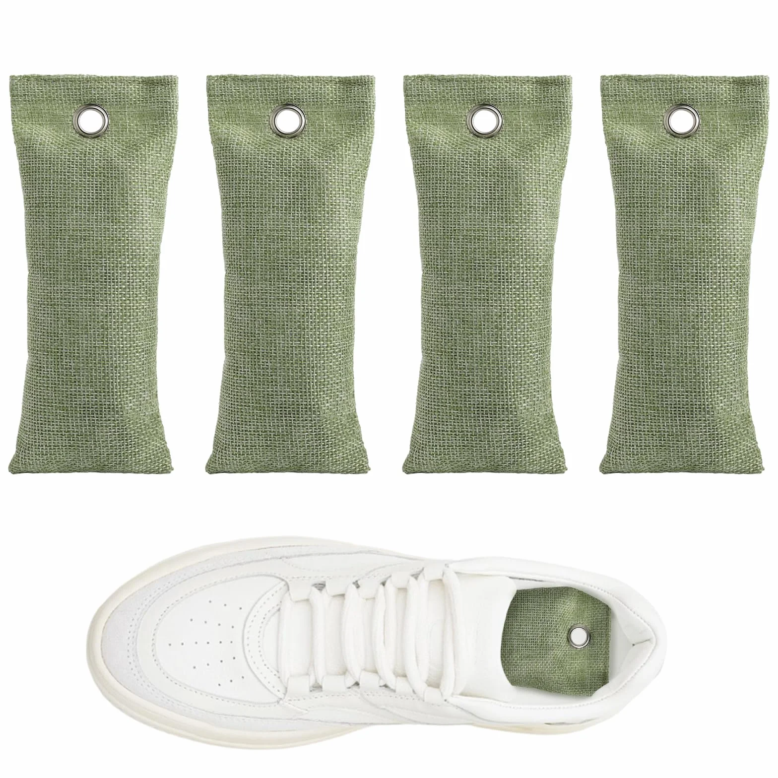 Carbón activado para zapatos, bolsa purificadora de aire, bambú activado, eliminador de olor