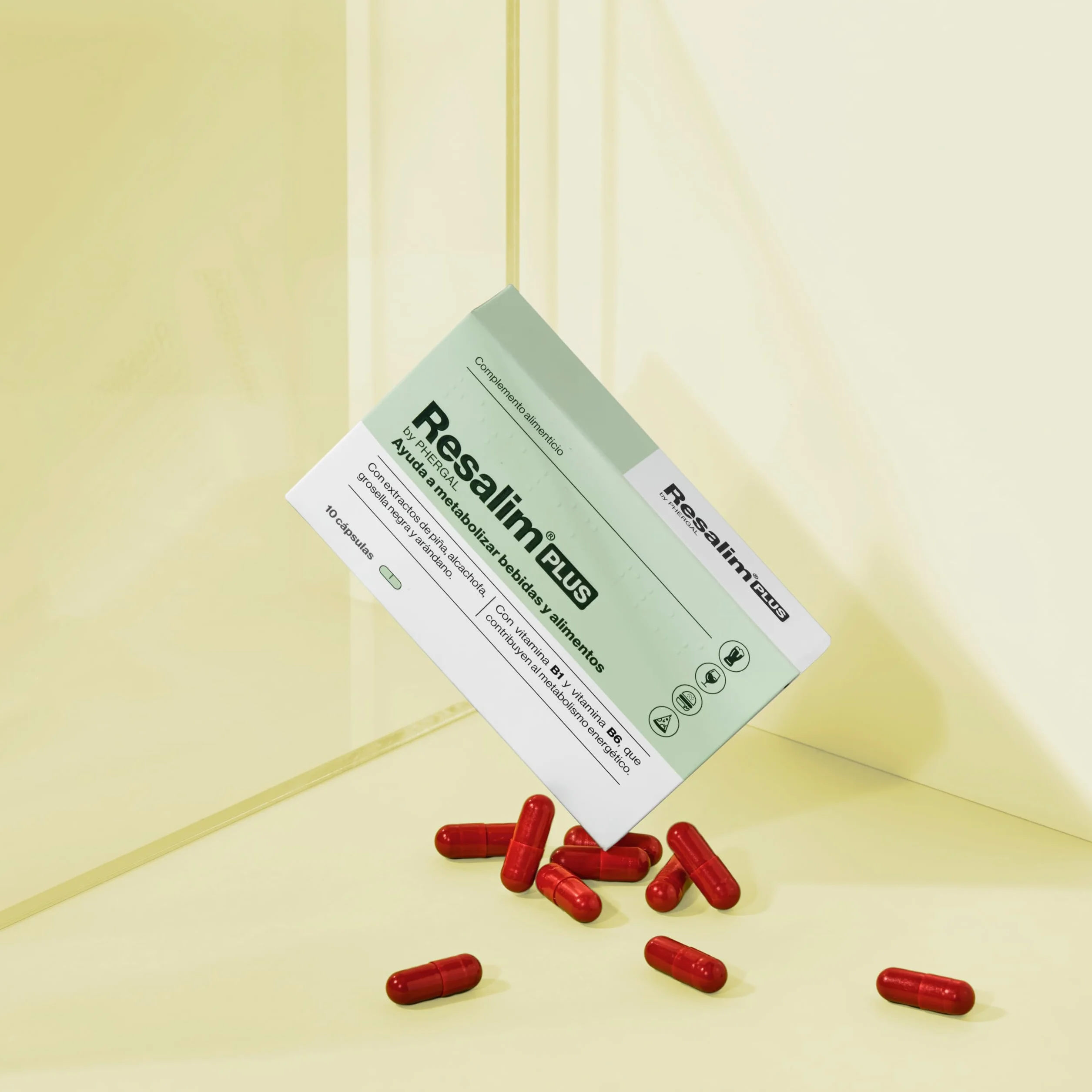 ResalimPLUS Complemento Alimenticio 10 Comprimidos para Metabolizar Bebidas y Alimentos