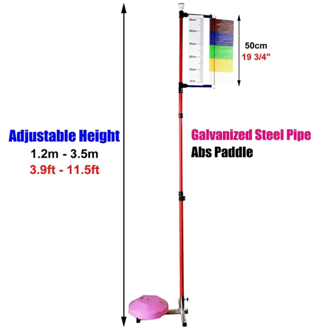 Entrenador De Salto Vertical Portátil De 1,2 M-3,5 M, Equipo De Entrenamiento De Baloncesto, Medidor De Potencia De Salto De Entrenamiento Físico, Probador De Medición De Salto