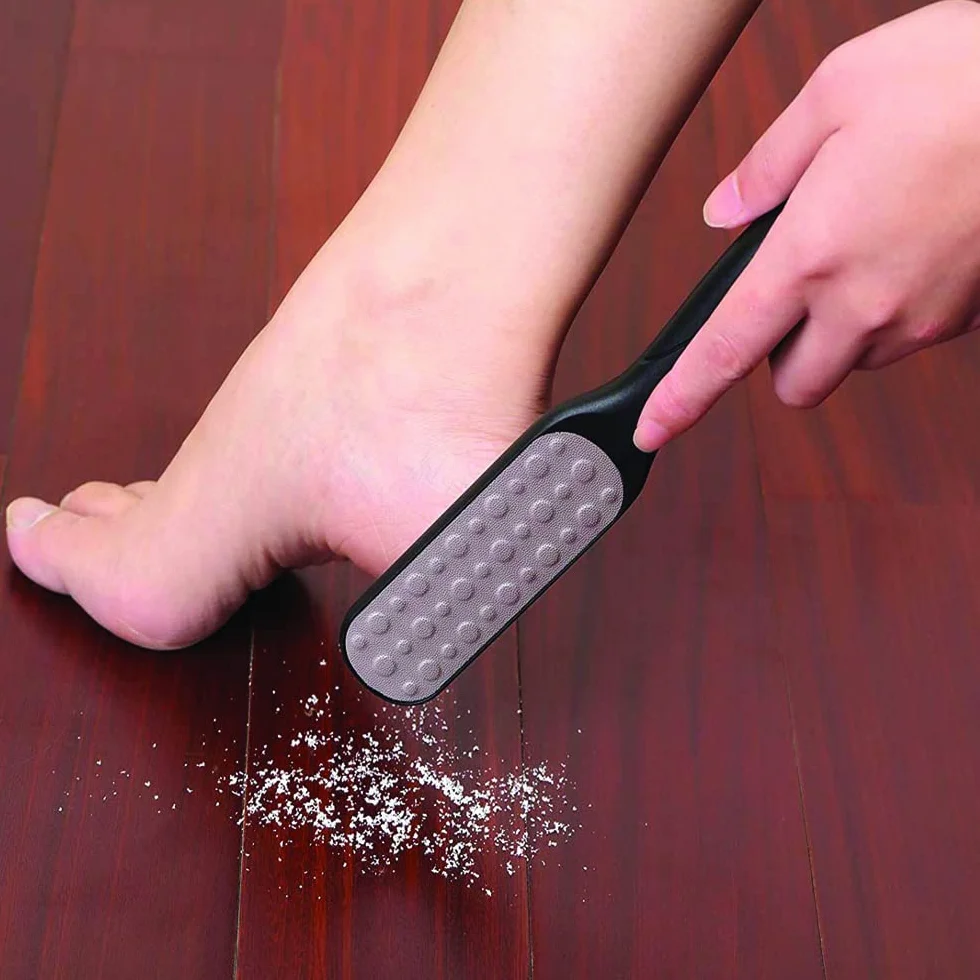 Lima para Pies Profesional de Acero Inoxidable Quitador de Callos Manual Pedicura Exfoliante
