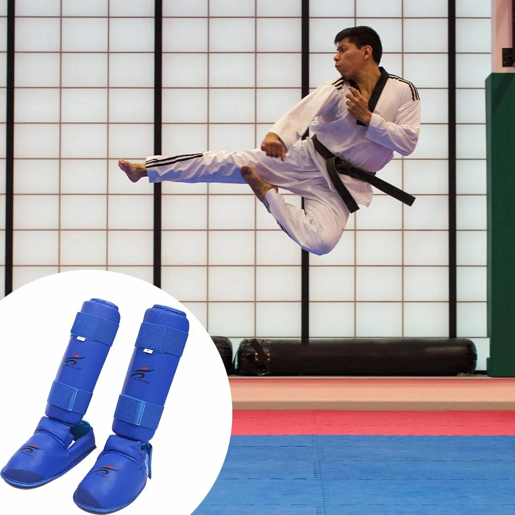 Espinilleras | Protectores de piernas de MMA para Kickboxing Boxeo en Tailandia Thai Karate Artes Marciales | Protección para pies y Empeine de
