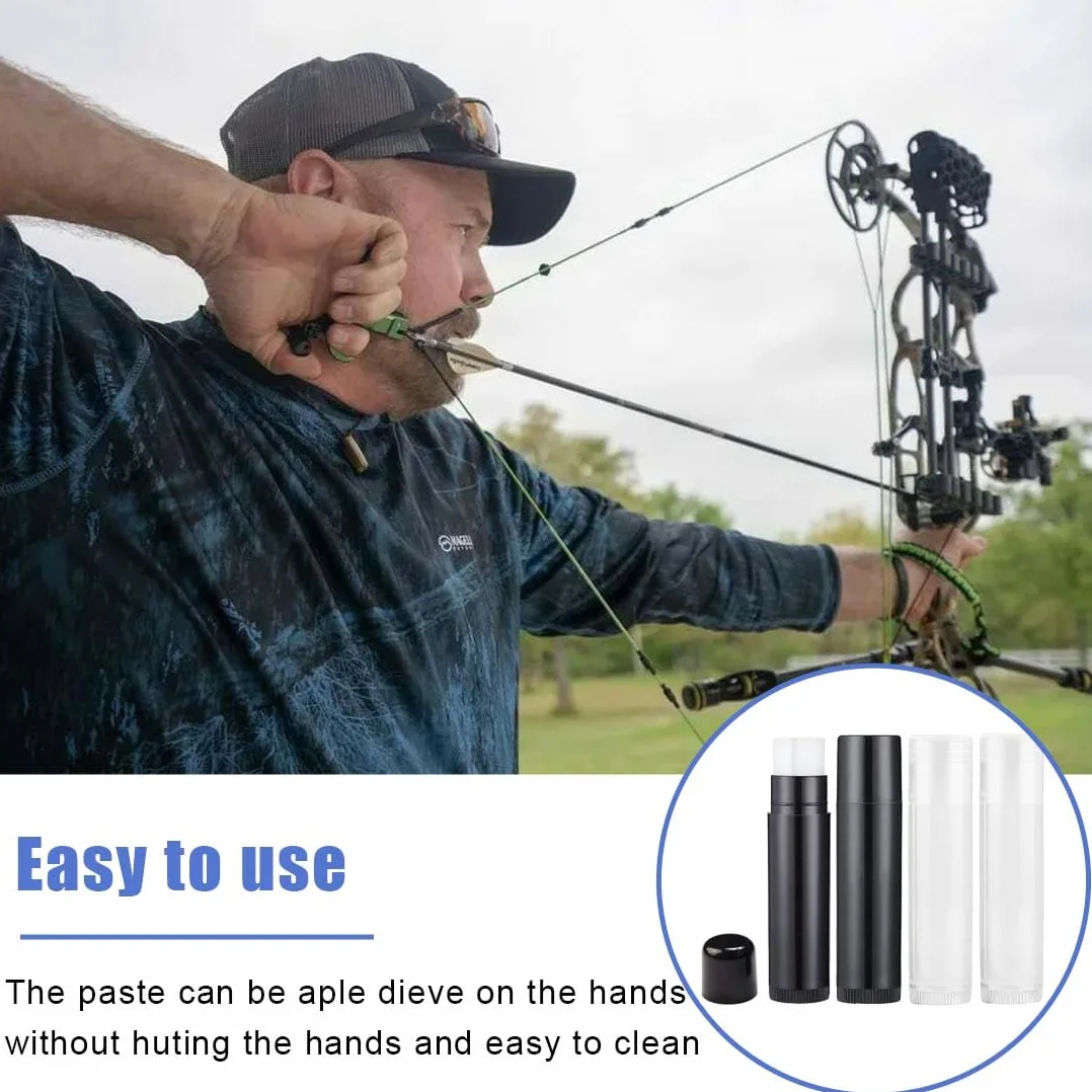 4PCS Cera para Cuerda de Tiro con Arco, Cera para Cuerda de Tiro con Arco o Ballesta,Cera de Mantenimiento,Lubricante Protector de Carril,Cera para Cuerda de Tiro con Arco,Accesorio de Tiro con Arco