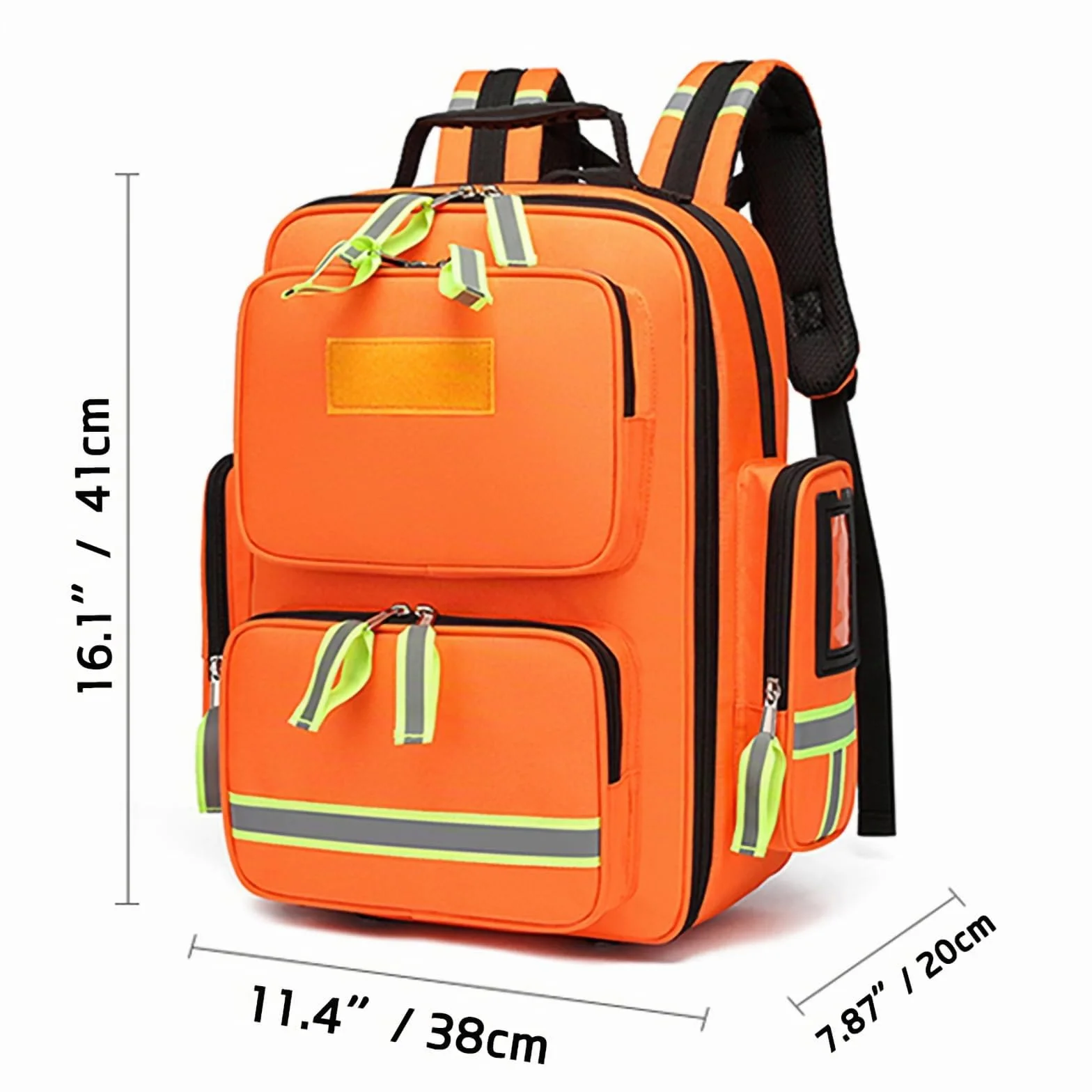 Mochila de emergencia para traumatismos, bolsa de primeros auxilios reflectante gran capacidad, para camping ciclismo excursiones