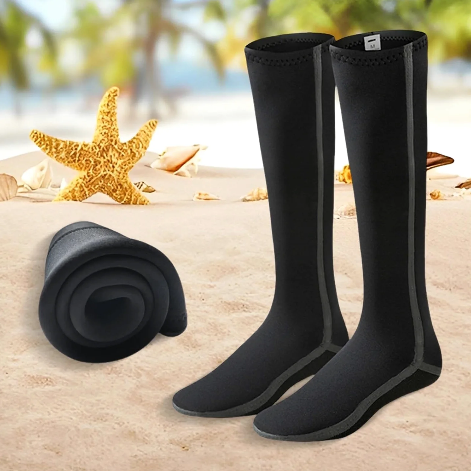 Calcetines térmicos de neopreno for natación, largos, hasta la rodilla, impermeables, for rafting y esnórquel