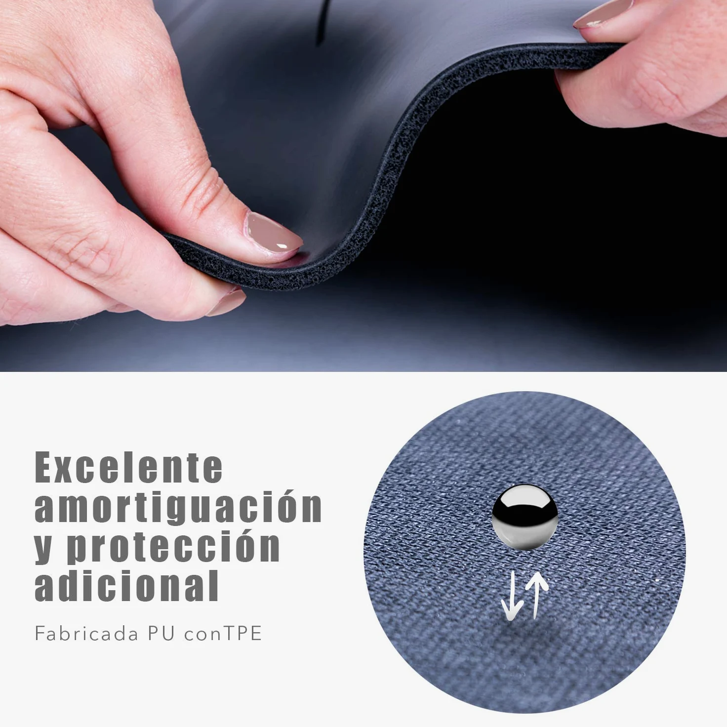 NEWPOWER - Esterilla Yoga Antideslizante Ecológica, Fabricada en PU con TPE, Larga(183cm), Ancha(61cm) y Gruesa(6mm). Colchoneta Yoga con Sist. de Línea del Cuerpo y Textura Doble Cara. Hot Yoga Mat