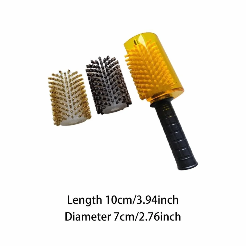 Kit de Cepillos para Encerar Tablas de Snowboard, Kit de Cepillos para Esquís, Cepillos Profesionales de Nailon, Latón Y Crin de Caballo para Encerar