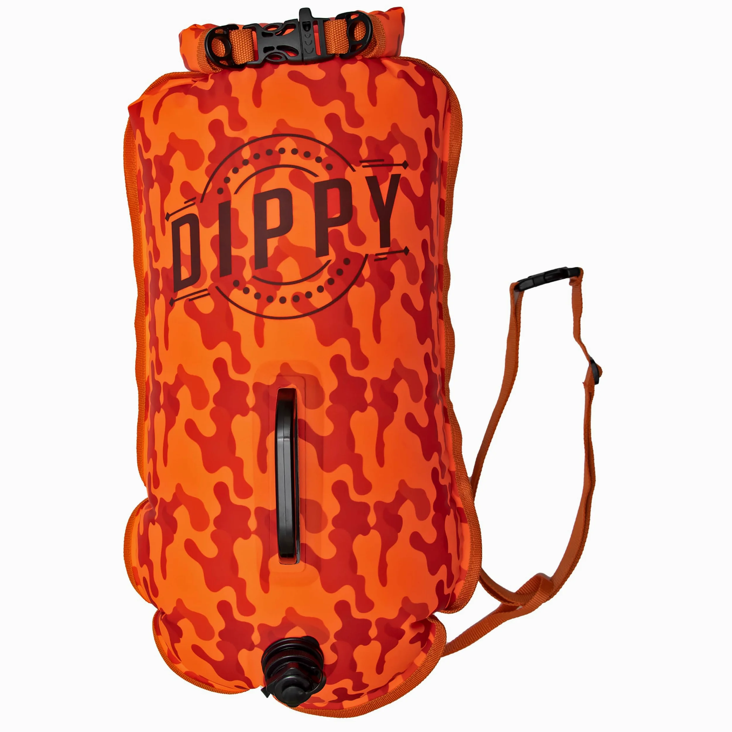DIPPY - Flotadores de remolque para natación en aguas abiertas | Boya de natación de 28 L | Flotador de natación impermeable | Bolsa seca de flotador de remolque | Flotador de natación salvaje |