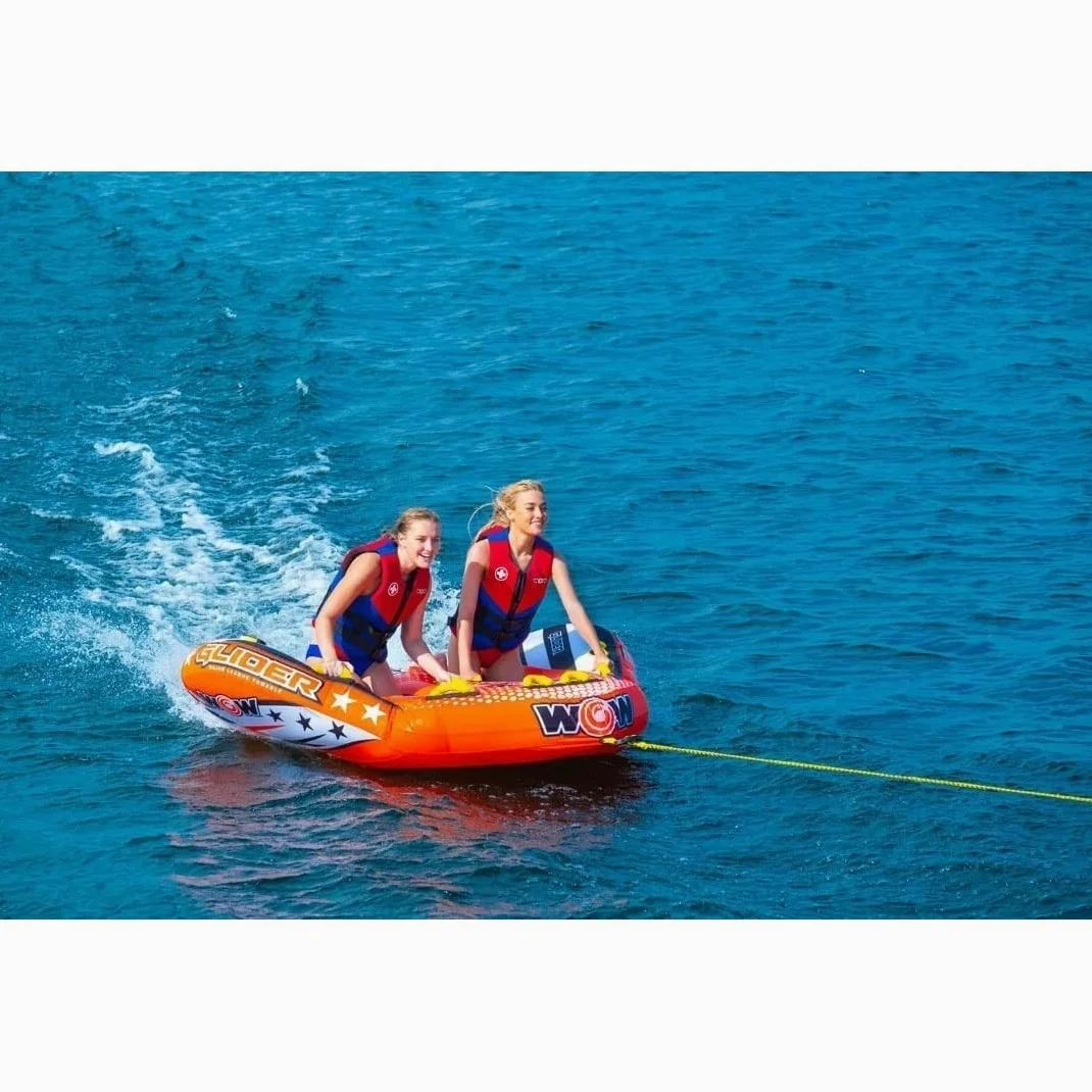 Wow Glider 2P remolcable con Asiento Flexible, Multicolor, Grande
