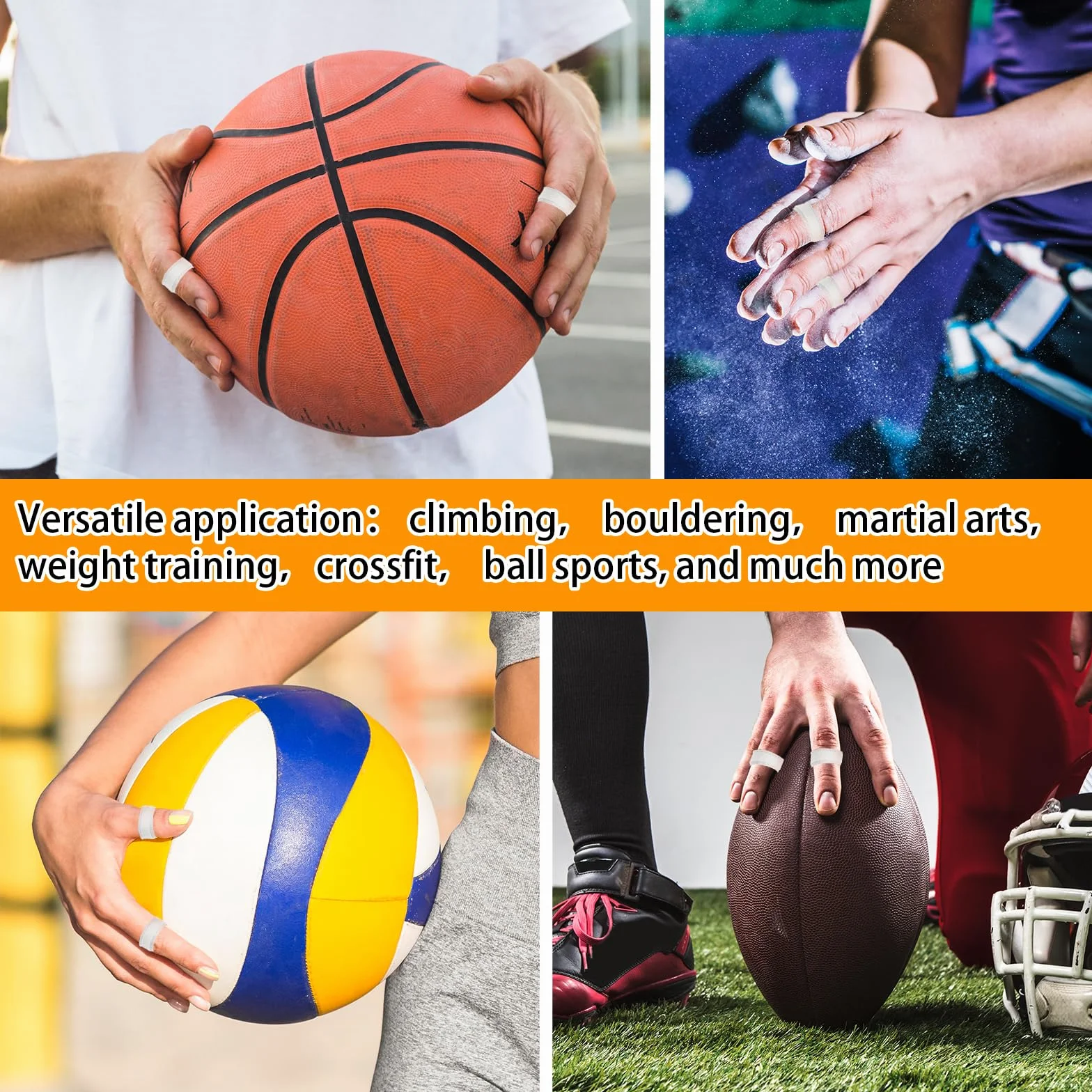COMNICO Cinta Adhesiva Deportiva Cinta Deportiva Blanca Fuerte Adhesiva de 0,3 Pulgadas x 32 pies, Cinta Deportiva Versátil Para Artes Marciales Escalada Levantamiento de Pesas Voleibol (3)