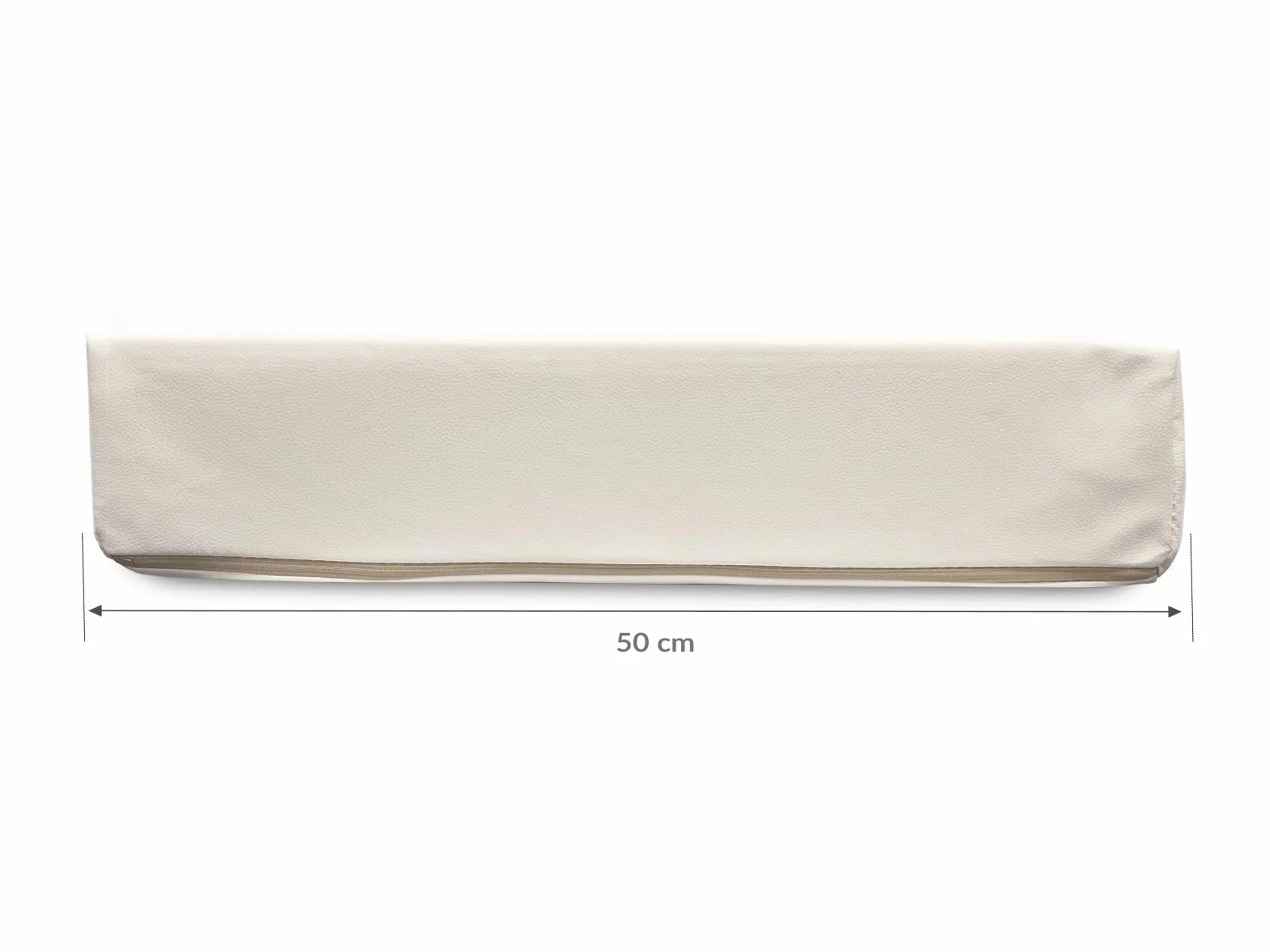 QUIRUMED Cojín cuña 40x50x13 cm Blanco Polipiel Ergonómico Apoyo Espalda