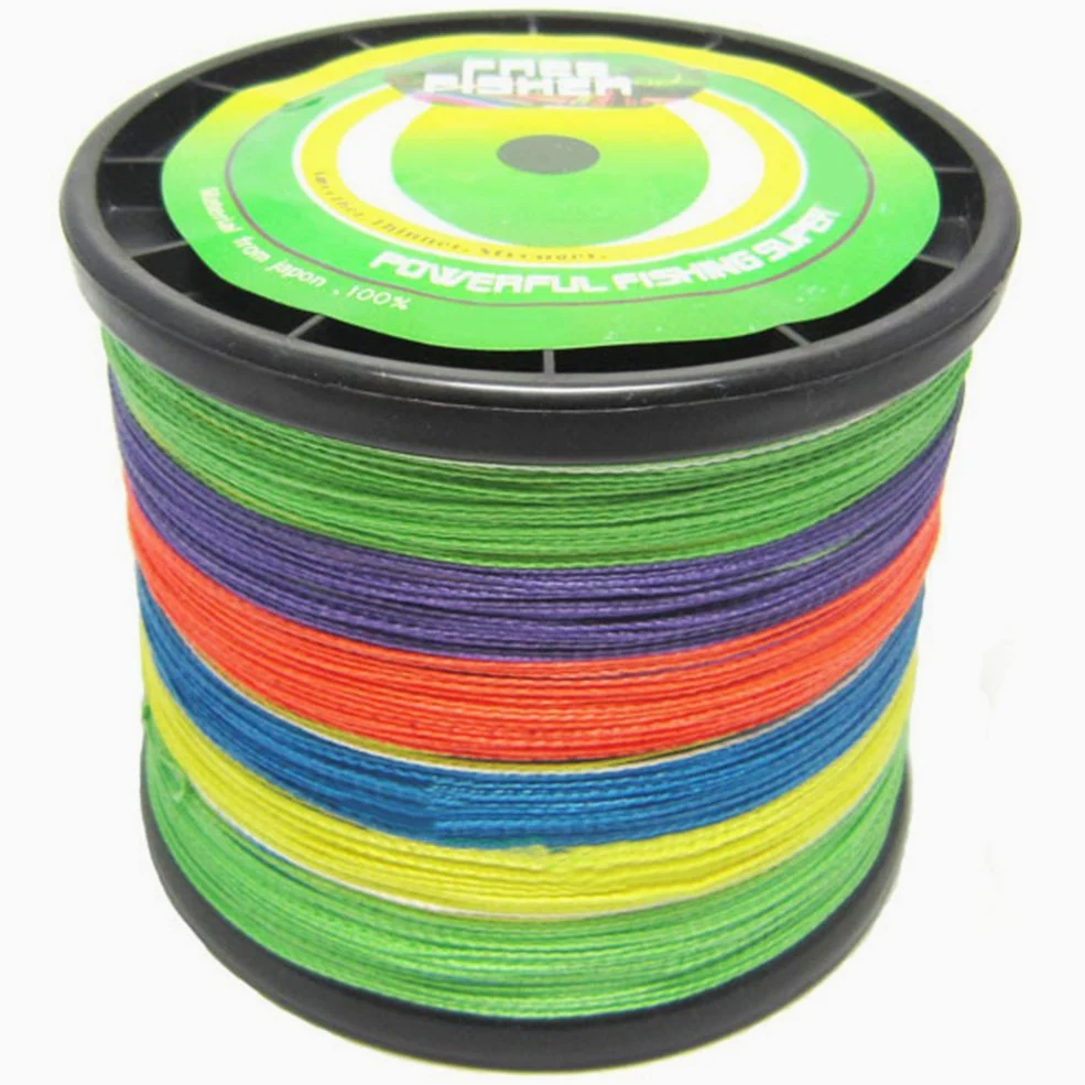 Sxsun - Hilo de Pesca Trenzado de 8 hebras, 1000 m, Multicolor