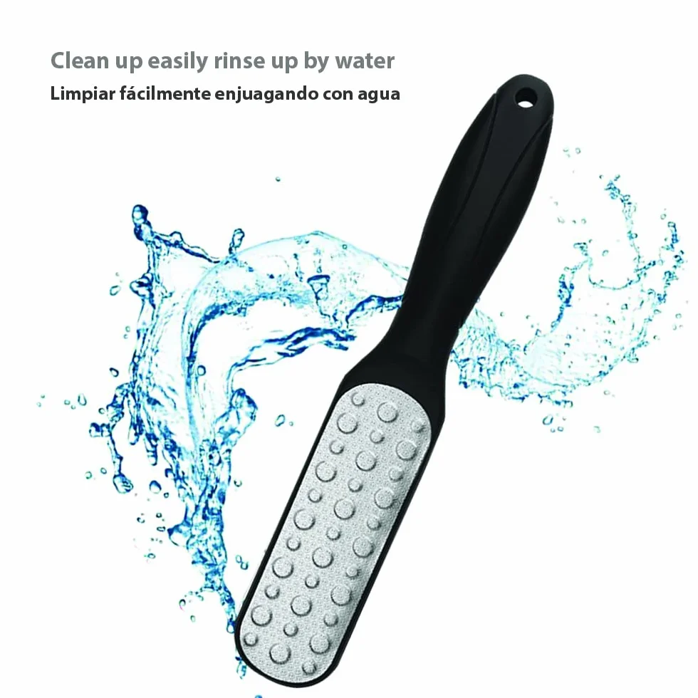 Lima para Pies Profesional de Acero Inoxidable Quitador de Callos Manual Pedicura Exfoliante