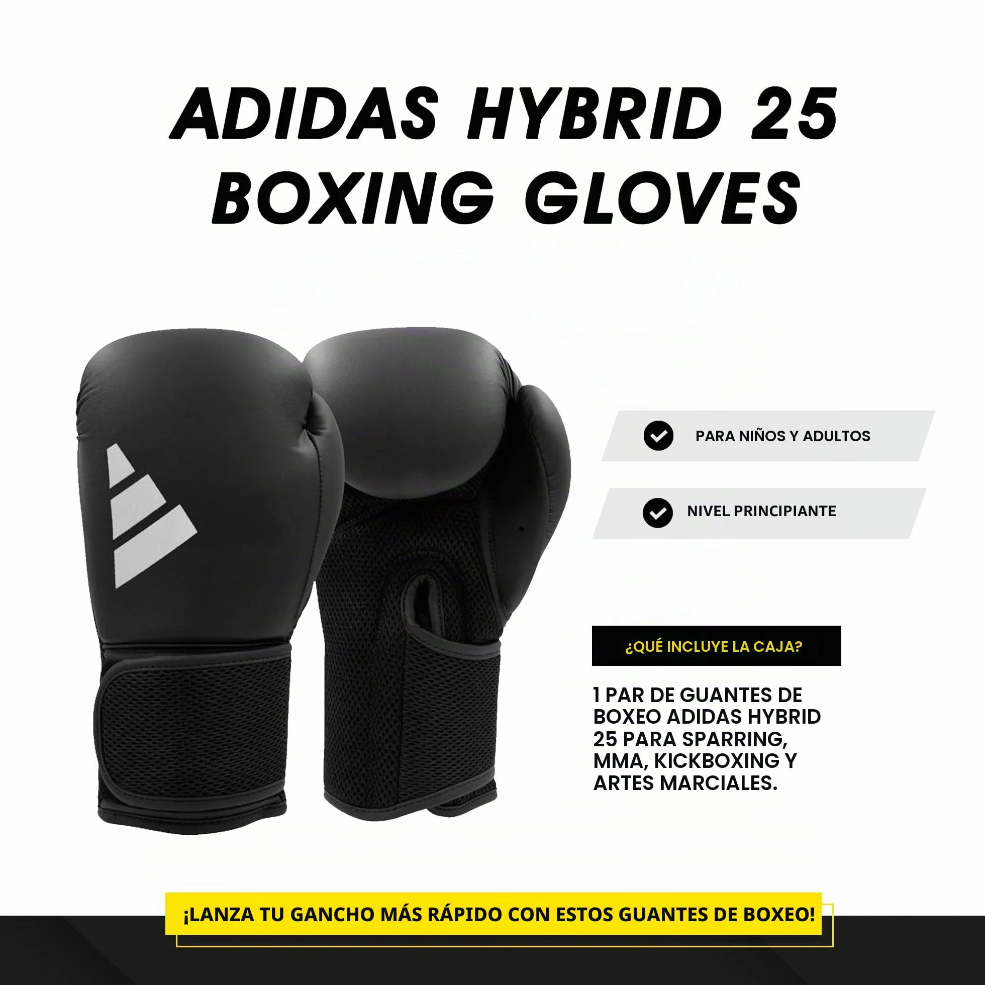 adidas Guantes de Boxeo Hybrid 25