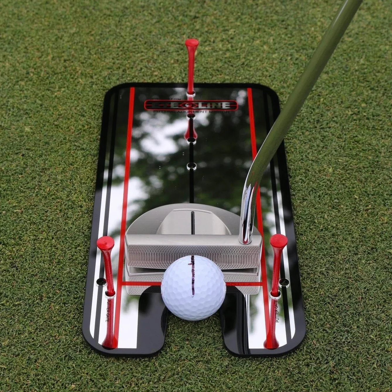 EyeLine Golf Mirror Putting Training Aid for Alignment Stroke Improvement Indoor Outdoor