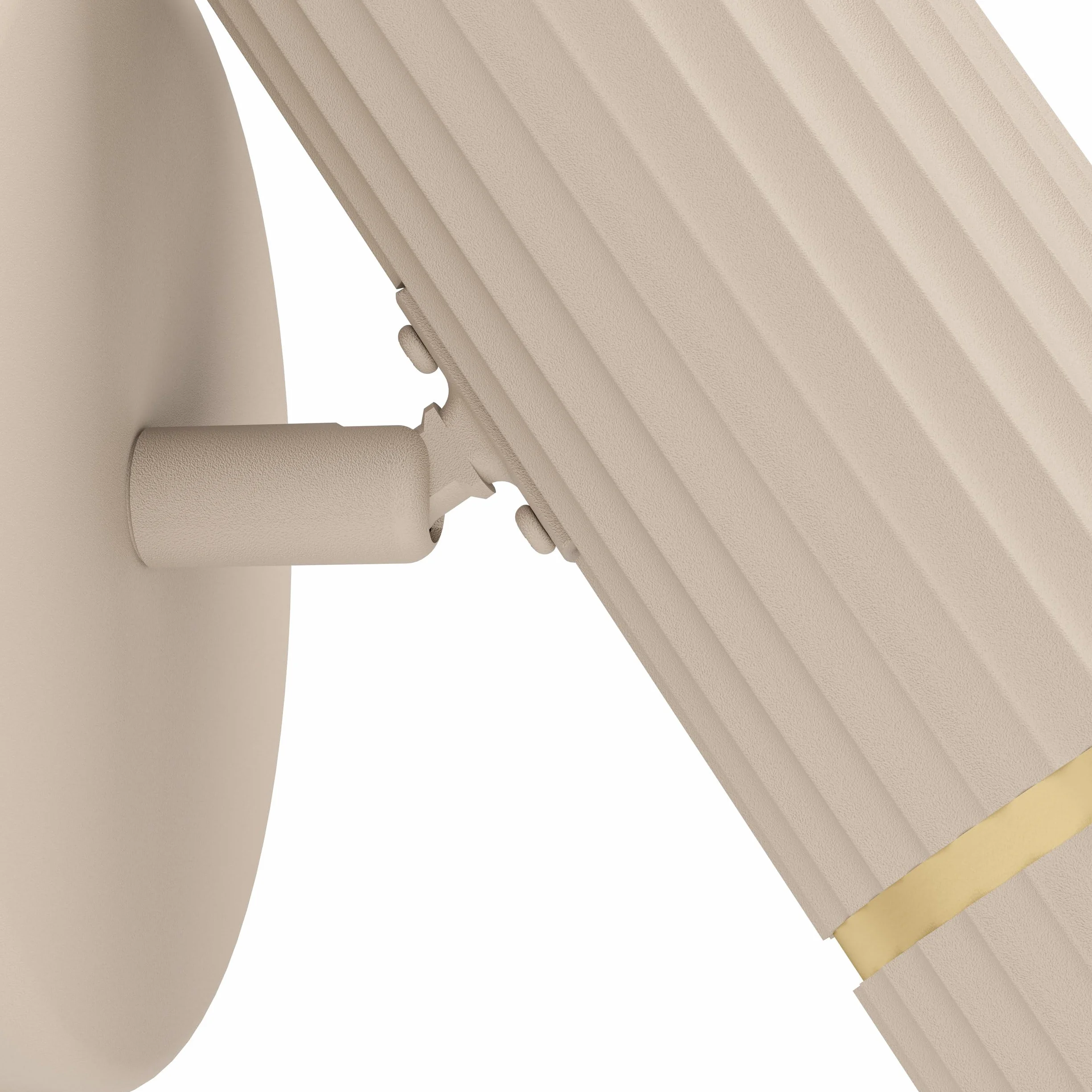 Eglo Caminia Lámpara de pared con foco orientable, interruptor y bombilla GU10, blanco cálido, metal beis y dorado