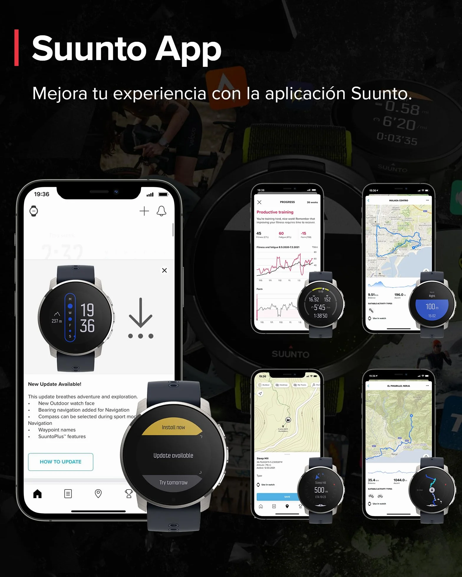 Suunto 9 Peak Reloj deportivo GPS batería larga duración medición frecuencia cardiaca muñeca