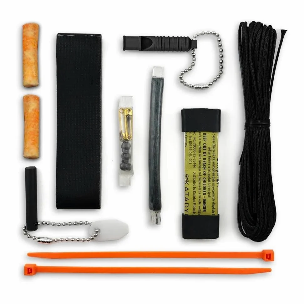 Kit de supervivencia Wazoo Survival Gear - Esenciales diarios, EDC de 15 herramientas con componentes hechos a medida