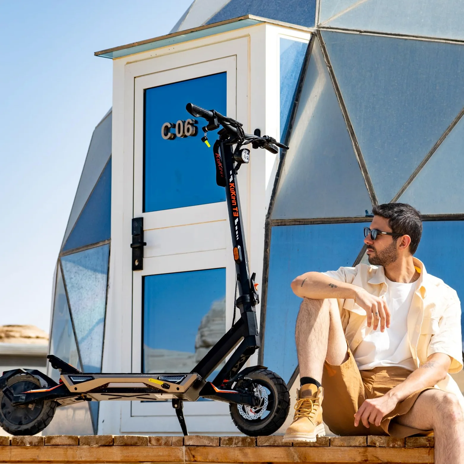 KuKirin T3 Scooter eléctrico para adultos, alcance de 58 km, motor robusto, plegable, neumático de 10 pulgadas, patinete eléctrico para ciudad y viajeros