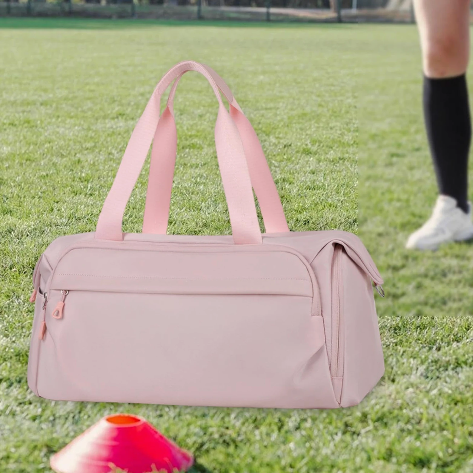 Bolsa de Gimnasio Deportiva con Compartimento para Zapatos Y Bolsillo Impermeable. Bolsa de Deporte Ligera Y Práctica para Gimnasio, Entrenami