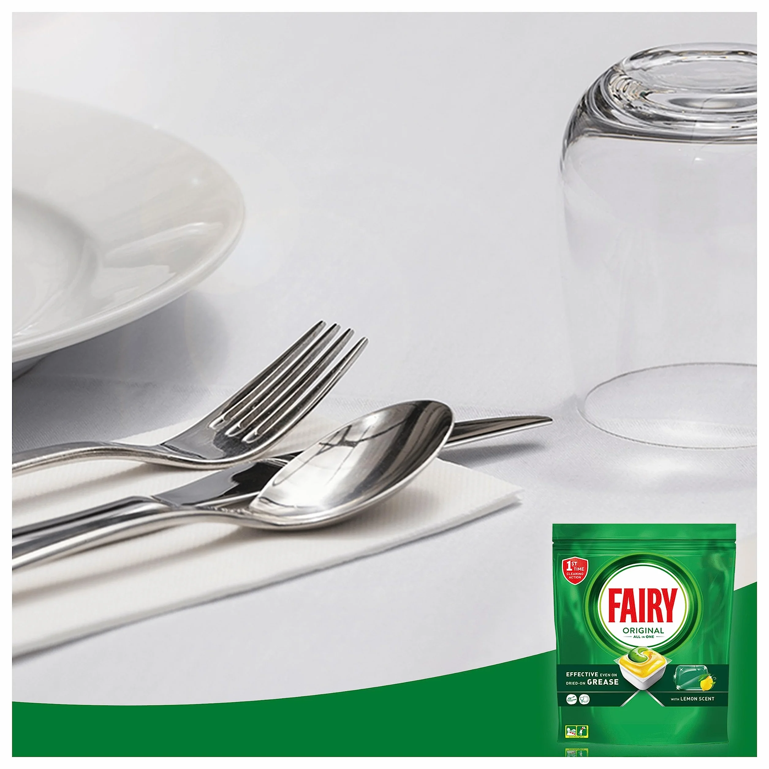 Fairy Original Todo En Uno Cápsulas Lavavajillas Limón 71 Cápsulas