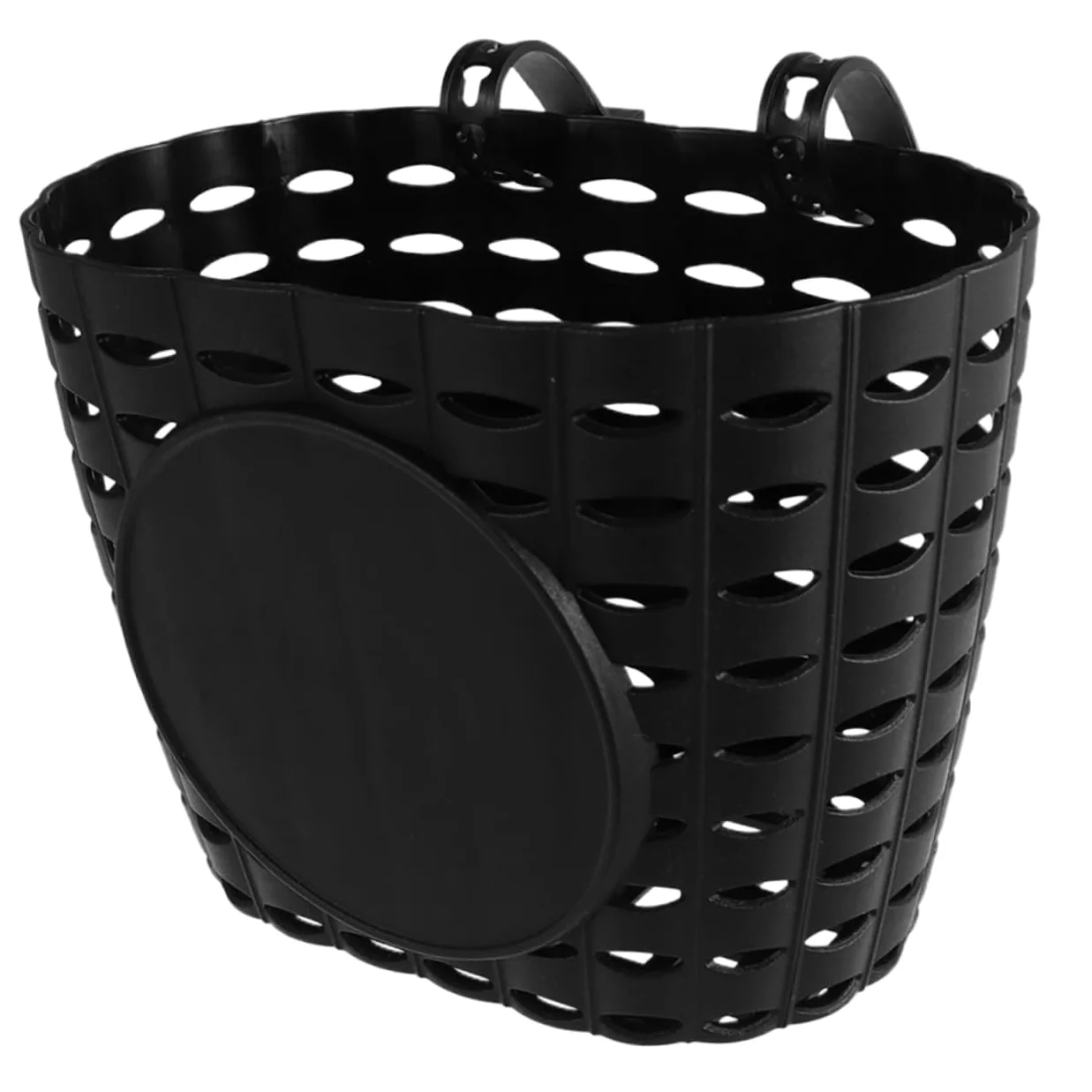 Cesta De Bicicleta para Niños Desmontable De Plástico Grueso Negro con Fuerte Capacidad De Carga para Bicicletas Infantiles Almacenamiento Escolar y Transporte