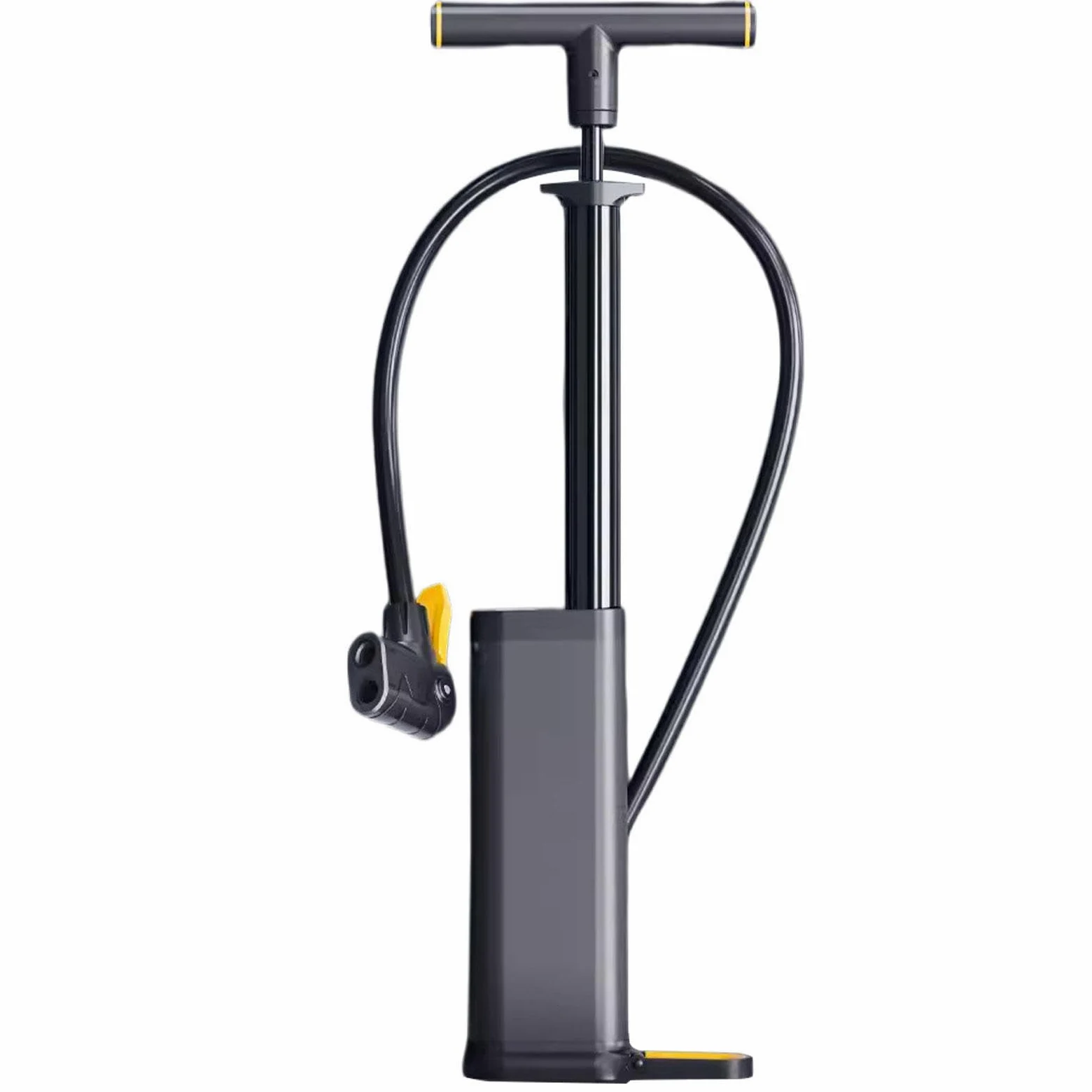 Bomba de Bicicleta Portátil, Bomba de Piso para Bicicleta Infladora con Amortiguador de Alta Presión Uso Más Fácil con Válvulas de Bomba de Bicicleta Presta y Schrader. 130 PSI