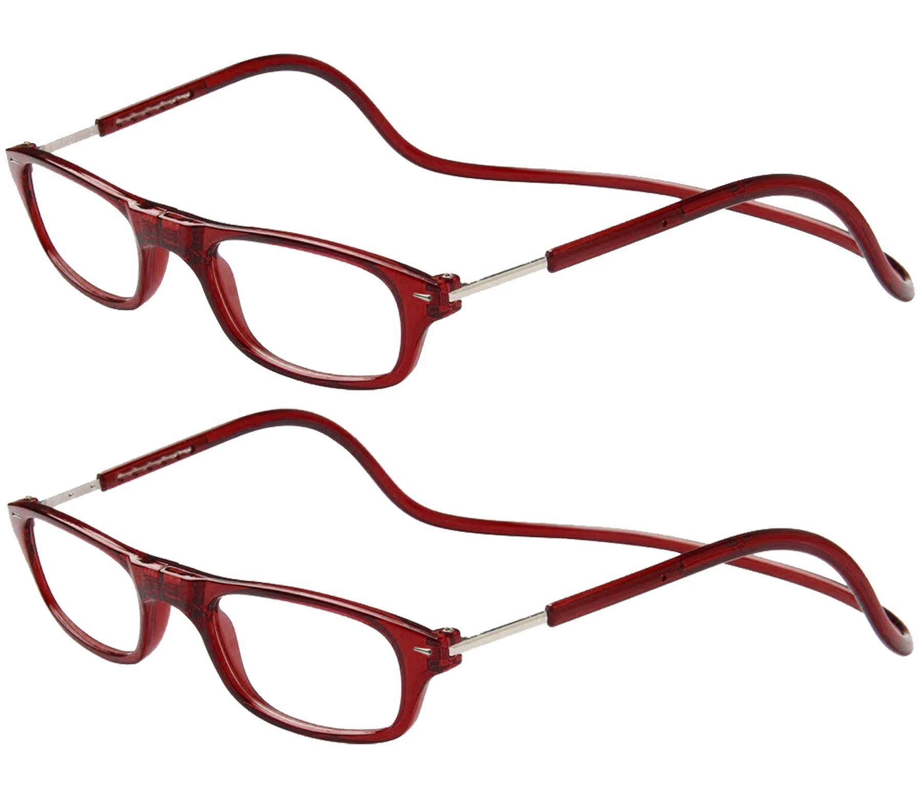 Gafas de Lectura TBOC +2.50 Dioptrías Plegables Imantadas Burdeos Hombre Mujer