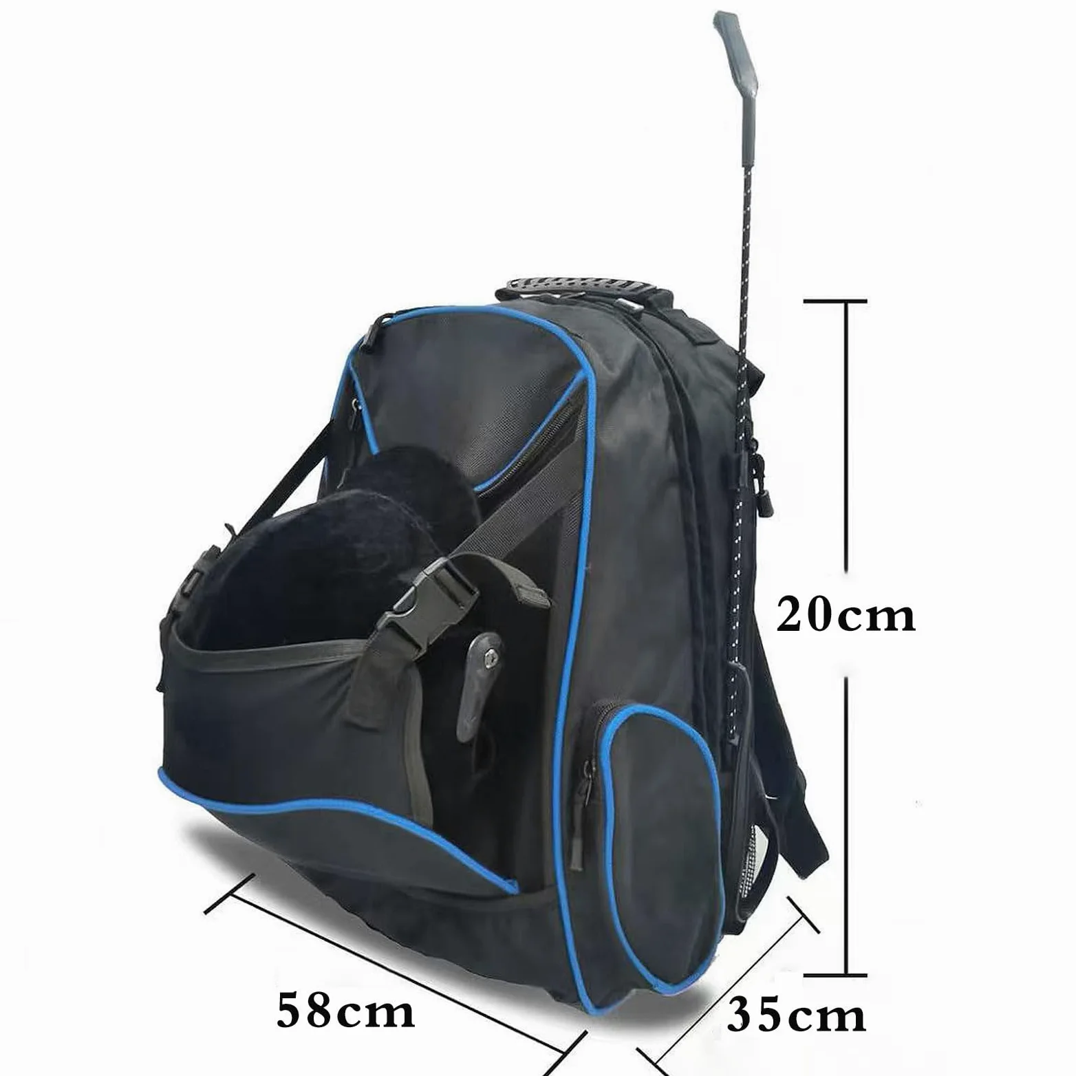 Mochila Ecuestre,Mochila para Botas de equitación con Compartimento,Bolsa de Montar,Fácil de Llevar,Double The Comfort,Suficiente Espacio,Adecuado para Montar a Caballo.