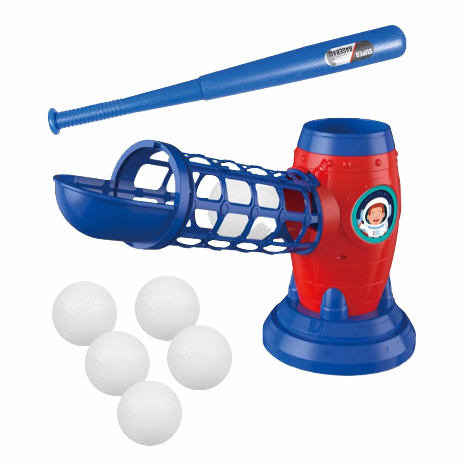 Máquinas de lanzamiento para el béisbol juvenil - Toy Baseball Set con pelotas | Juego de deportes al aire libre para niños y niñas, entrenador automático de máquina de bolas para niños de 3 a 8 años,