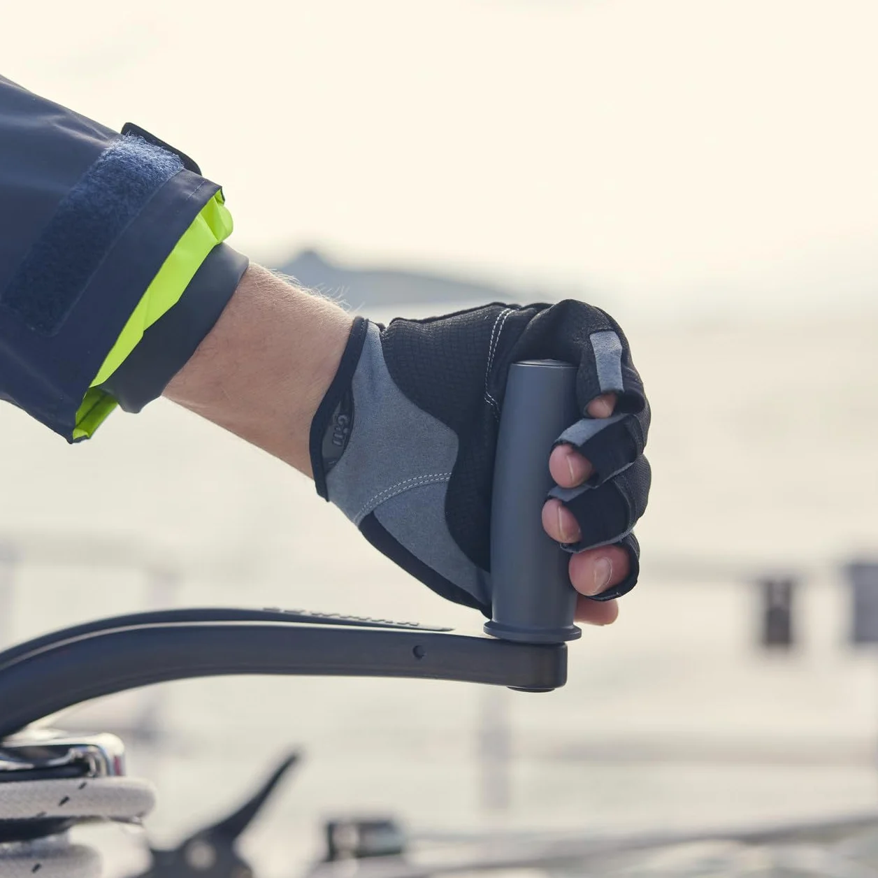 Gill Guantes de Vela Ligera y de Vela Ligera para Hombre Deckhand - Negro