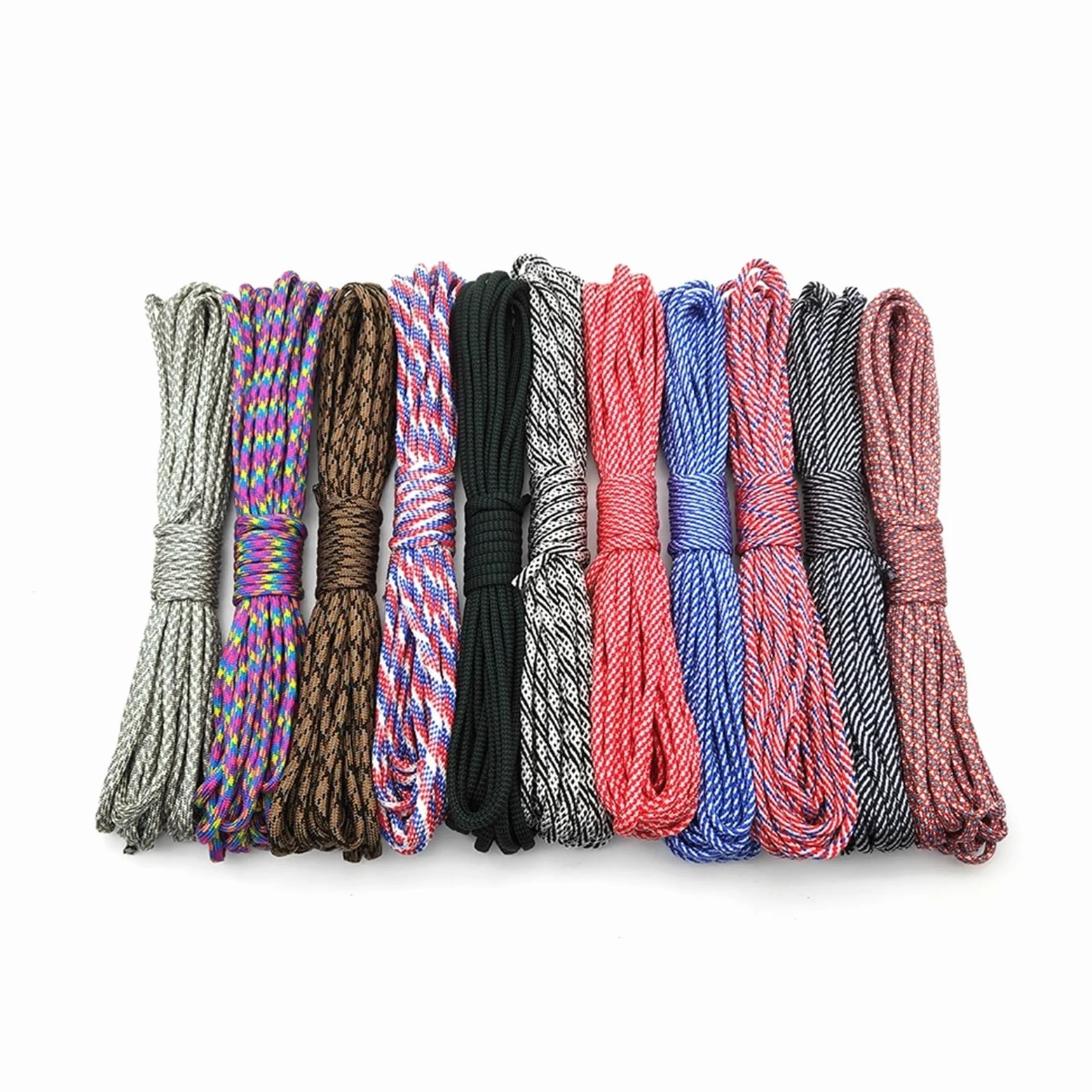 Paracorde Paracord 550 Cuerda de paracaídas cordón Tienda Guyline 7 hebras 100 pies for Senderismo Camping(159,31 Meters)